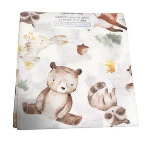 Fabric Creations 18" X 21" Cotton Woodland Animal Print Fabric BARTIM Industries